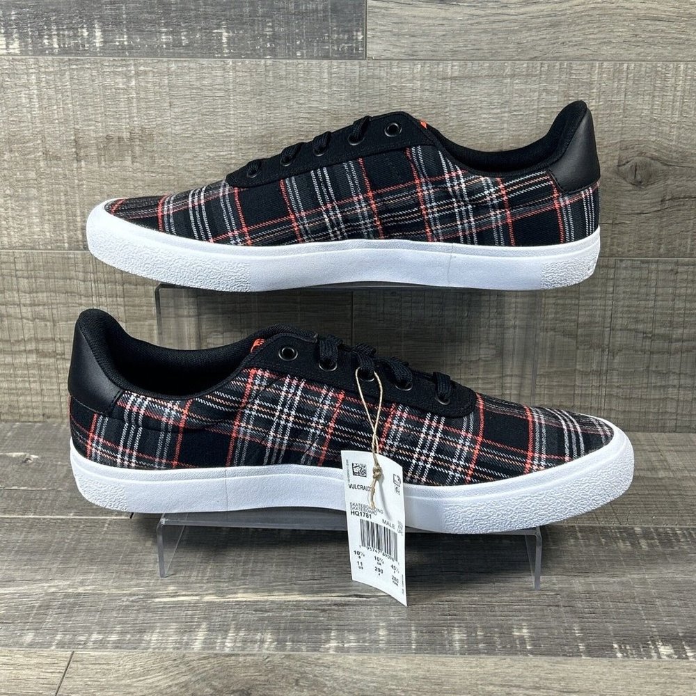 adidas  Vulc Raid3r 'Black Orange Plaid' HQ1781